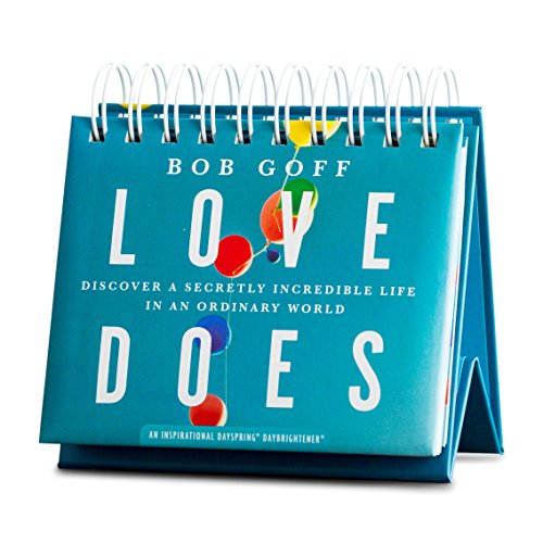 DaySpring Flip Calendar - Love Does by Bob Goff, Blue - 88482