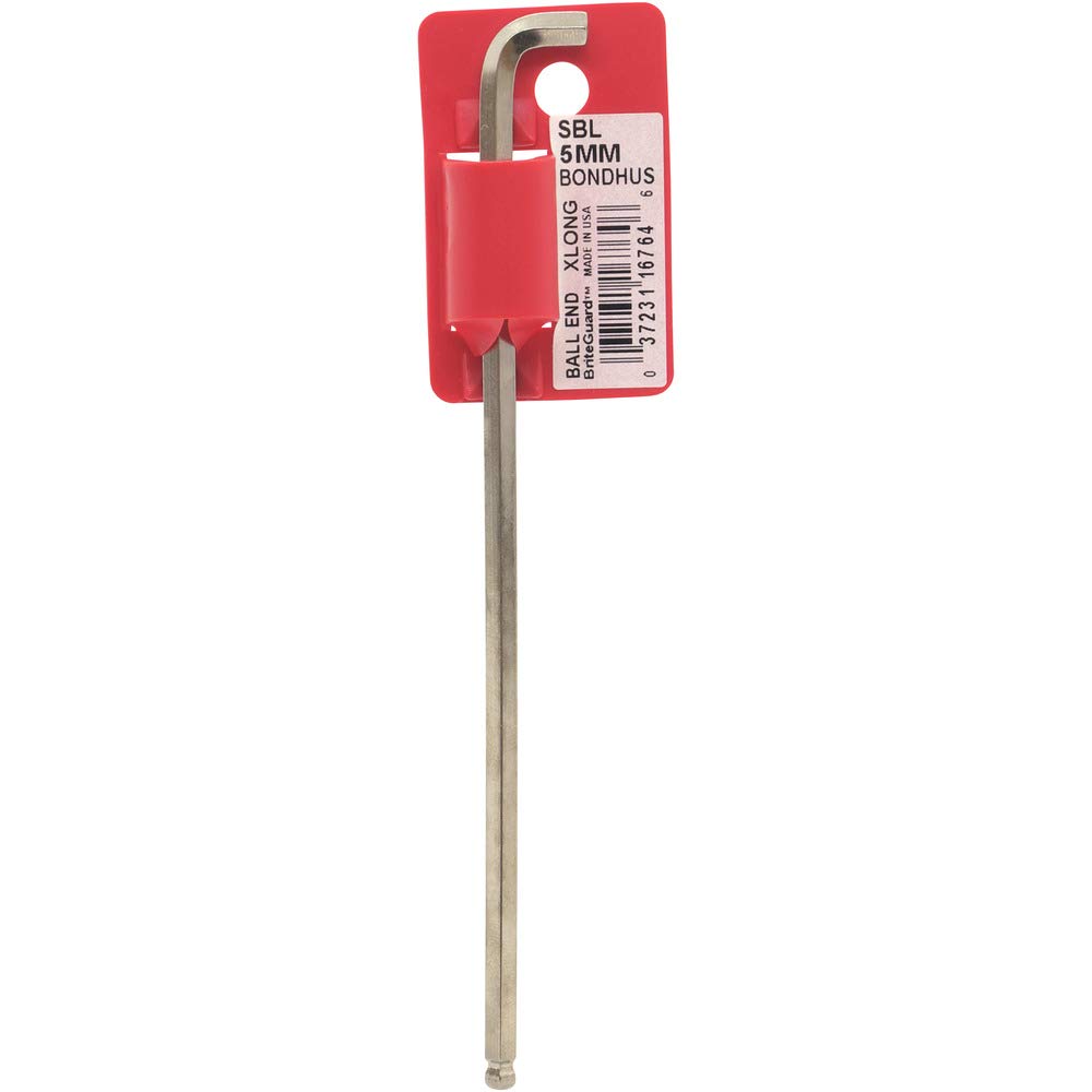 Bondhus Multi Sbl5mmb Briteguard Stubby Ballend Hex Key, 5Mm, 16764