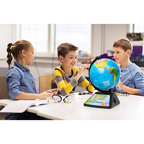 Oregon Scientific SG268R Smart Globe Adventure AR Educational World Geography Kids - Learning Toy (Black) - Thumbnail 6