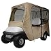 Classic Accessories Fairway Golf Cart Deluxe Enclosure Long Roof - Khaki