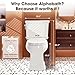 Alphabath 17“ Comfort Height Toilet with Soft close seat, Two piece Toilets for Bathroom, Nano Self-Cleaning Glaze, 1.27 GPF Powerful Single Flush, Easy to Clean & Install, ADA Height, 12