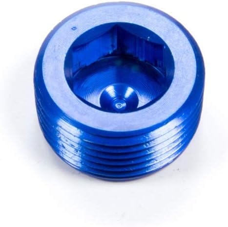 Aeroquip FCM3750 Blue Anodized Aluminum 3/4" NPT Allen Head Pipe Plug