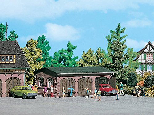Garage dreiständig Vollmer 43757 pour maquette de train miniature H0