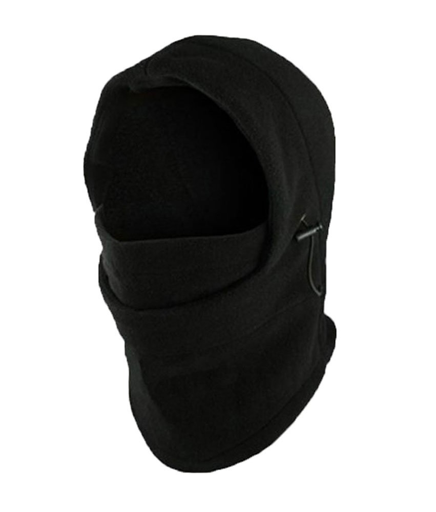Multifunction Fleece Double Layers Warmer Balaclava Ski Sport Face Mask,Black