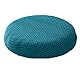 IMIKEYA Hockerbezug Rund, Durchmesser 30cm-40cm Barhockerbezug Rund Hochelastischer Waschbar Drehstuhlhockerbezug Runde Hockerbezug Staubdicht Stuhlbezug, Pfau blau