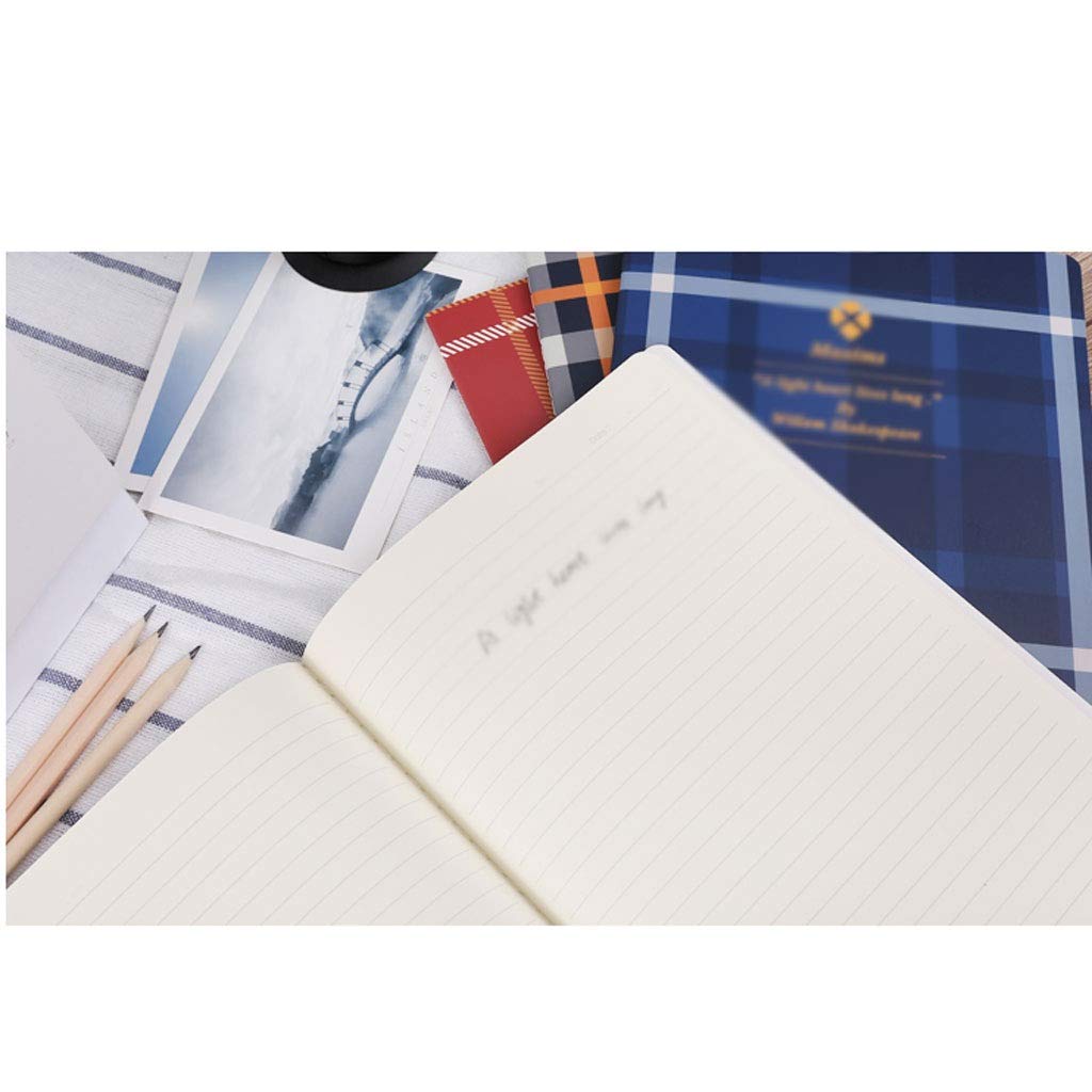 Notebooki zeszyt do ściegów 16k A5 praca domowa student notatnik seria kratka 8 opakowań papieru (kolor: różny, rozmiar: 18,7 * 25,8 cm)