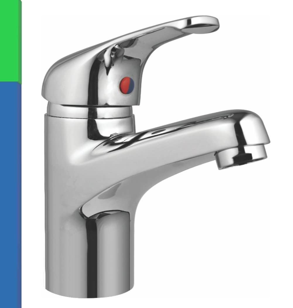 MAYUR ÖCICH Brass Single Lever Basin Mixer with 450 mm Long Braided Hoses for Hot and Cold Water (Trendy-1112) - 10 Years Warranty (B08BRXVTGM) Amazon Price History, Amazon Price Tracker