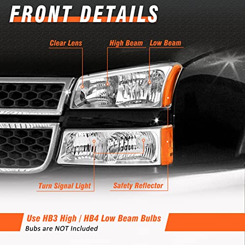 Image of for 2003-2006 Chevy Silverado /Avalanche Headlights