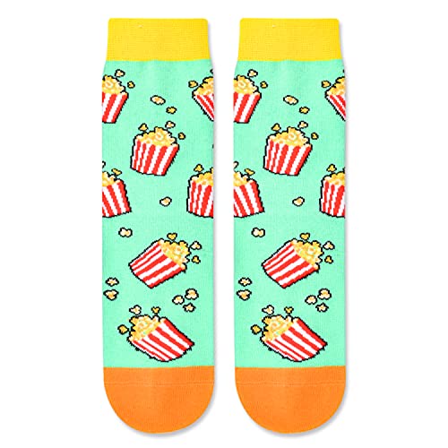 Happypop Funny Popcorn Socks For Kids, Novelty Popcorn Gift For Boy Girl, Bring Me Popcorn #TOP2