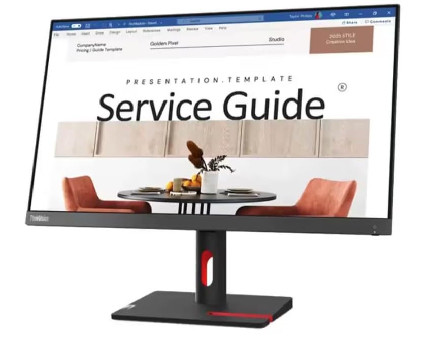 Image of Lenovo ThinkVision S24i-30 23.8 inch (60.45cm) FHD (1920x1080) IPS, Antiglare, WLED Monitor, HDMI, VGA, Vesa Mount, 100Hz Refresh Rate, 16:9 Aspect Ratio, 99% sRGB Color gamut, 63DEKAR3WW-Raven Black