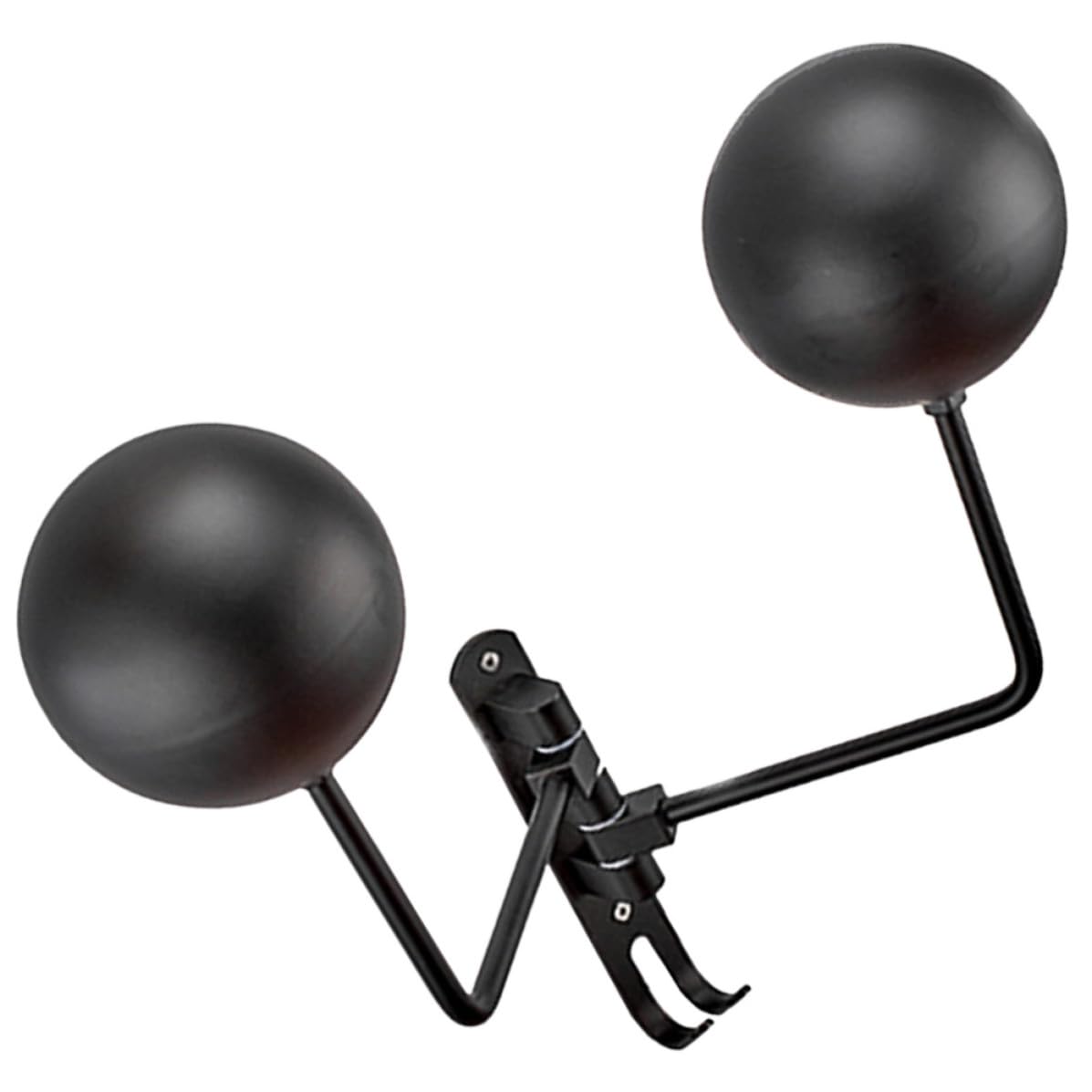 Mipcase Soporte Giratorio para Protector y Sombreros de Pared Doble, Negro