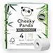 The Cheeky Panda Toilettenpapier aus Bambus - 4 Rollen mit je 200 Blatt - 3-Lagig - Hypoallergen - Plastikfrei - Nachhaltig - Umweltfreundlich - Super Sanft & Reißfest