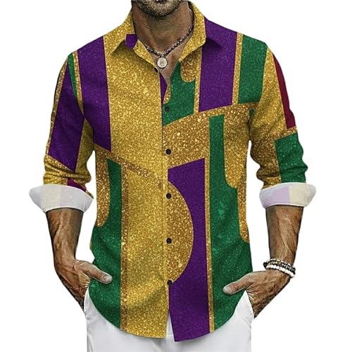 Chemise homme à manches longues imprimé moderne et tissu respirant coupe confort grande taille