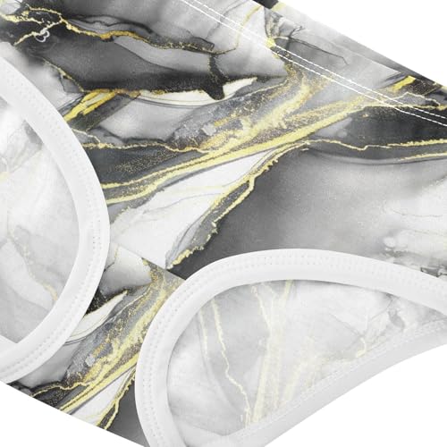 Joisal Aesthetic Swirling Black Golden Toddlers Underwear Floral 2t Cotton Cute Panties Girl Fun Undies Kids Briefs3