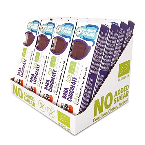 SUPER FUDGiO Organic Schokoriegel Set | BIO und zuckerfreie Süssigkeiten | Vegan - Glutenfrei | Schokolade Snack ohne Zucker| Kokosnuss-Schokolade | 16-er Set Cover