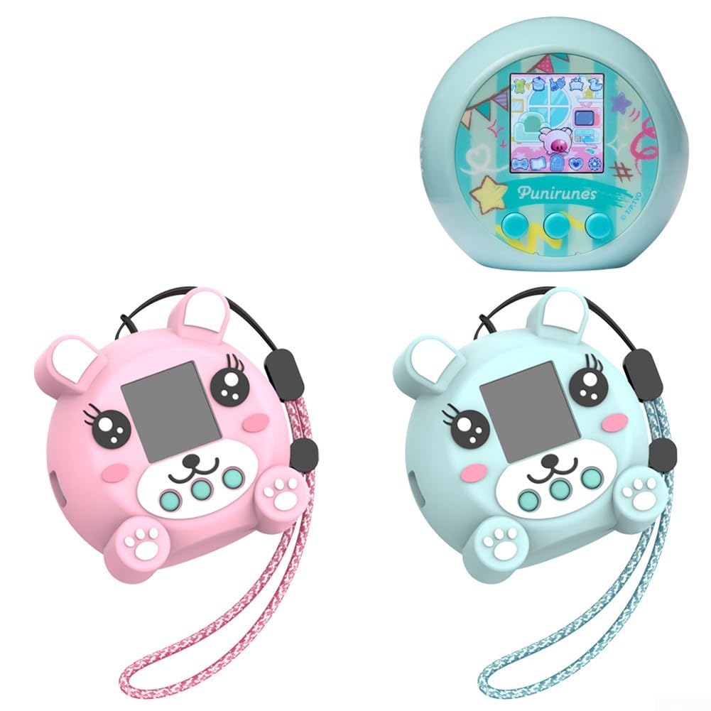 Funda protectora de silicona para juguete digital interactivo Punirunes, cubierta protectora de juguete interactivo táctil, contra caídas y arañazos (azul)