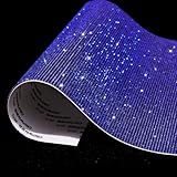 Bling Rhinestone Sheets Self Adhesive for DIY, 9.4 x 7.9 Inch Rhinestone Stickers for Craft, Crystal Sheet, Car Cellphone Decoration (RoyalBlue)