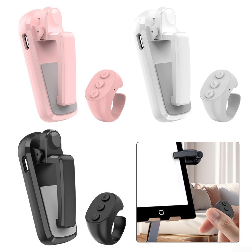 Télécommande sans fil pour tourne-page Kindle, autonomie 48h, portée 5m (Jx-07 rose)