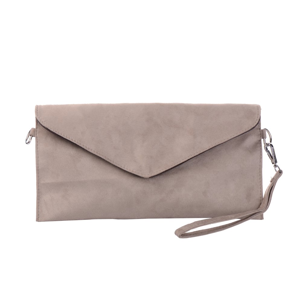 Tim And Ted Ladies Italian handbag Designer Soft Faux Suede Leather Envelope Clutch Bag