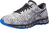 ASICS Men's Gel Quantum 360 Running Shoe, Lightning/Black/Electric Blue, 10 M US