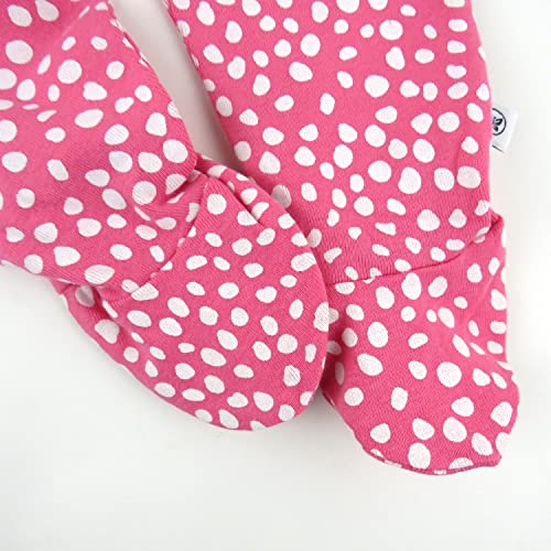 Image of HonestBaby Baby 3-Pack Footed Pants Roomy Fit Pull on Bottoms 100% Organic Cotton for Infant Baby Boys, Girls, Unisex