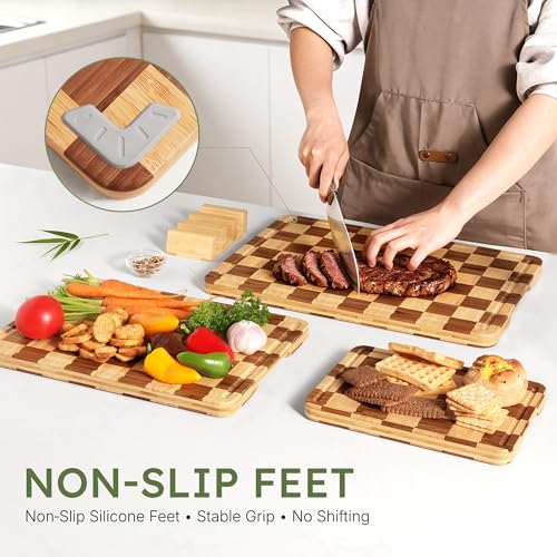 Set de 3 Tablas de Cortar de Bambú Cuadradas miniatura 2