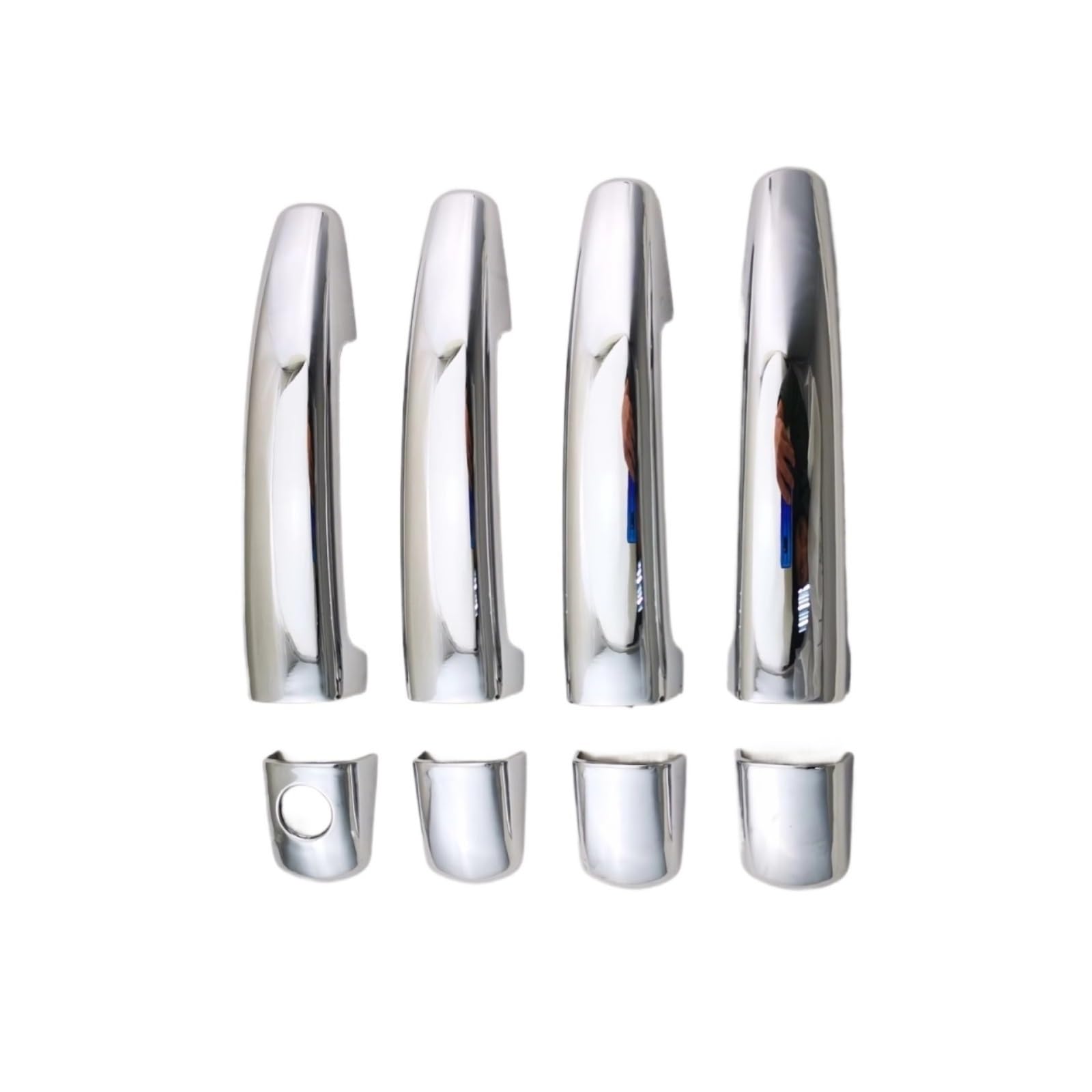 Qdzvalumv Chrome Color Car Door Handles Cover Shell Compatible With C&Itroen For Berlingo 2008-2025 For C4 2004-2025 Car Exterior Door Handle Cover Trim Protector Accessories Set(Chrome Color)