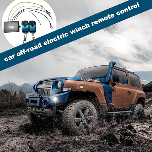 Juego de control remoto de cabrestante para coche con receptor inalámbrico de 12V 24V 2