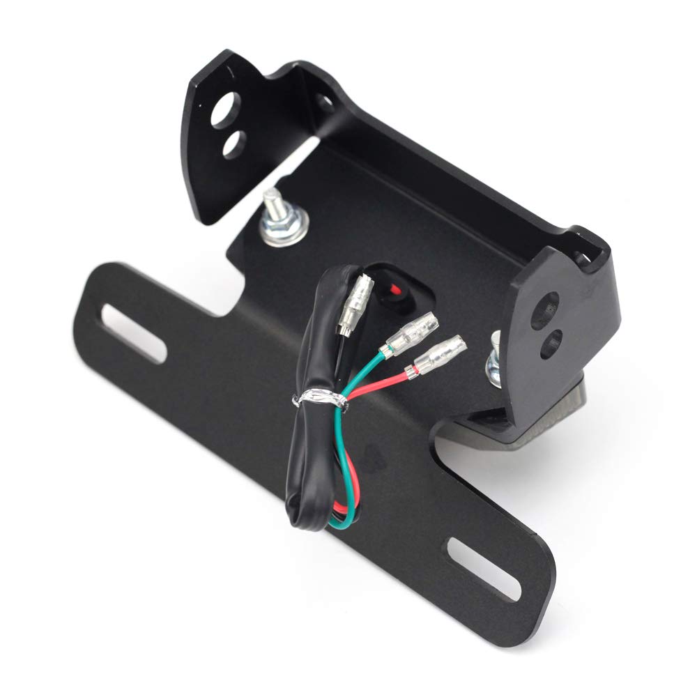 Kennzeichenhalter Motorrad Kennzeichenhalter Verwendung for DRZ400 S/SM/E DR-Z 400 DRZ400SM DRZ400S DRZ400E Motorradschwanz Motorrad Kennzeichenhalter(Noir)