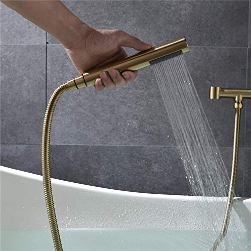Robinet de baignoire autoportant laiton sans éclaboussure