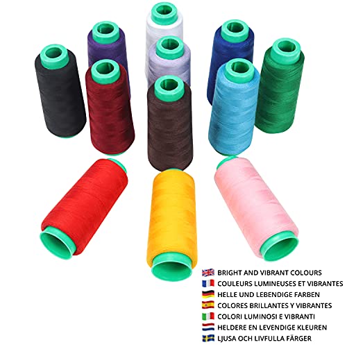 Curtzy 12pz Set Rocchetto Filo per Macchina da