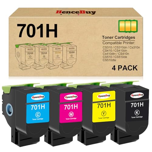 Cartouches de toner Lexmark 70C1HK0 pack de 4 de rechange pour imprimante CS310 et CS410