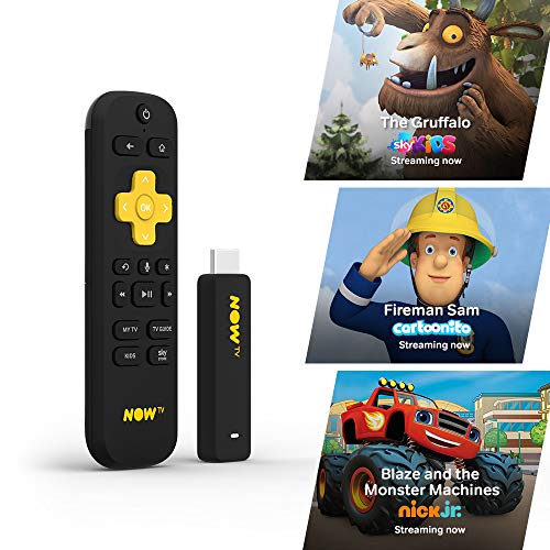 NOW TV Smart Stick with 5 month Kids Pass | HD Streaming Media Player  Watch YouTube, Netflix, BBC iPlayer and more