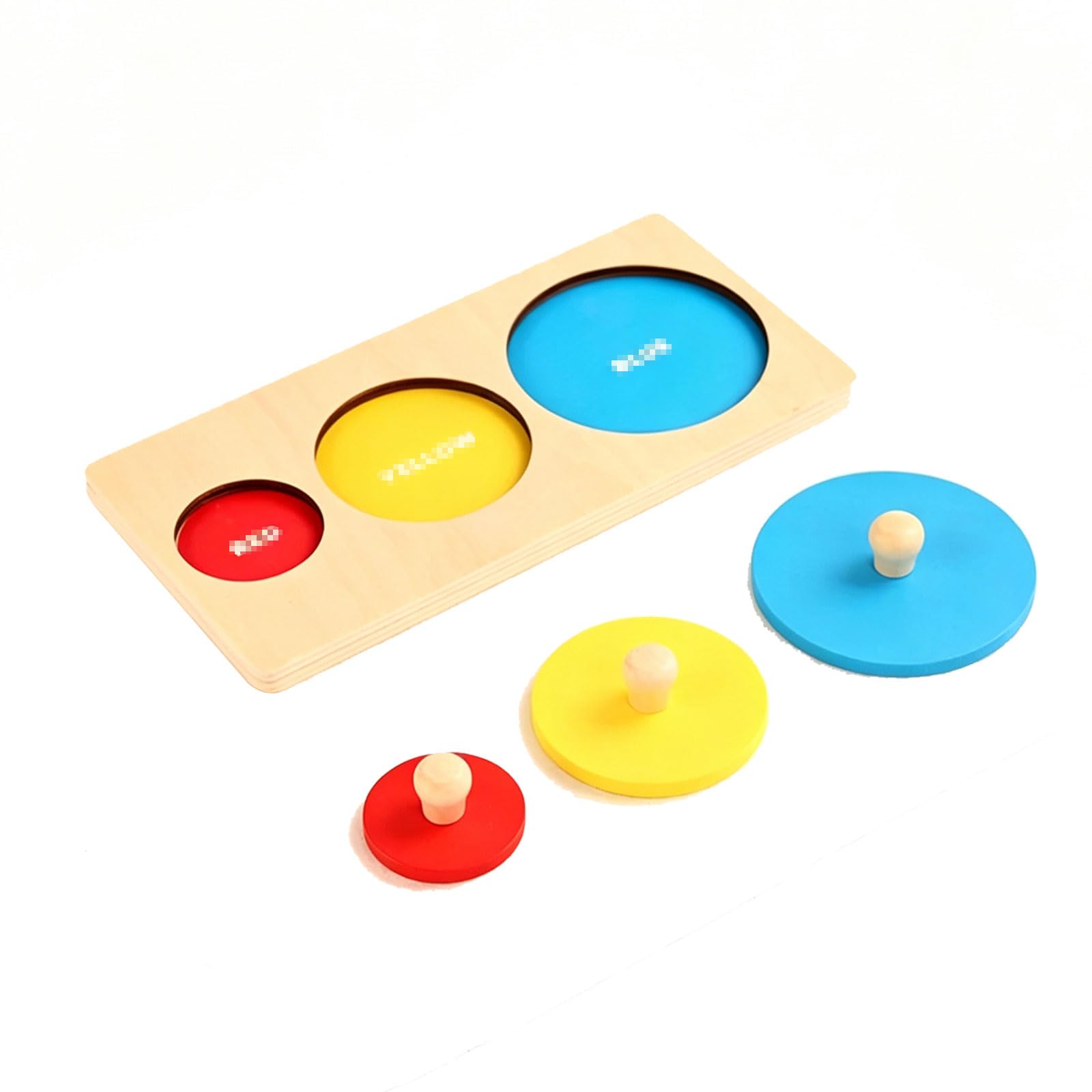 ttnmrc Montessori Wooden Shape Peg Puzzle