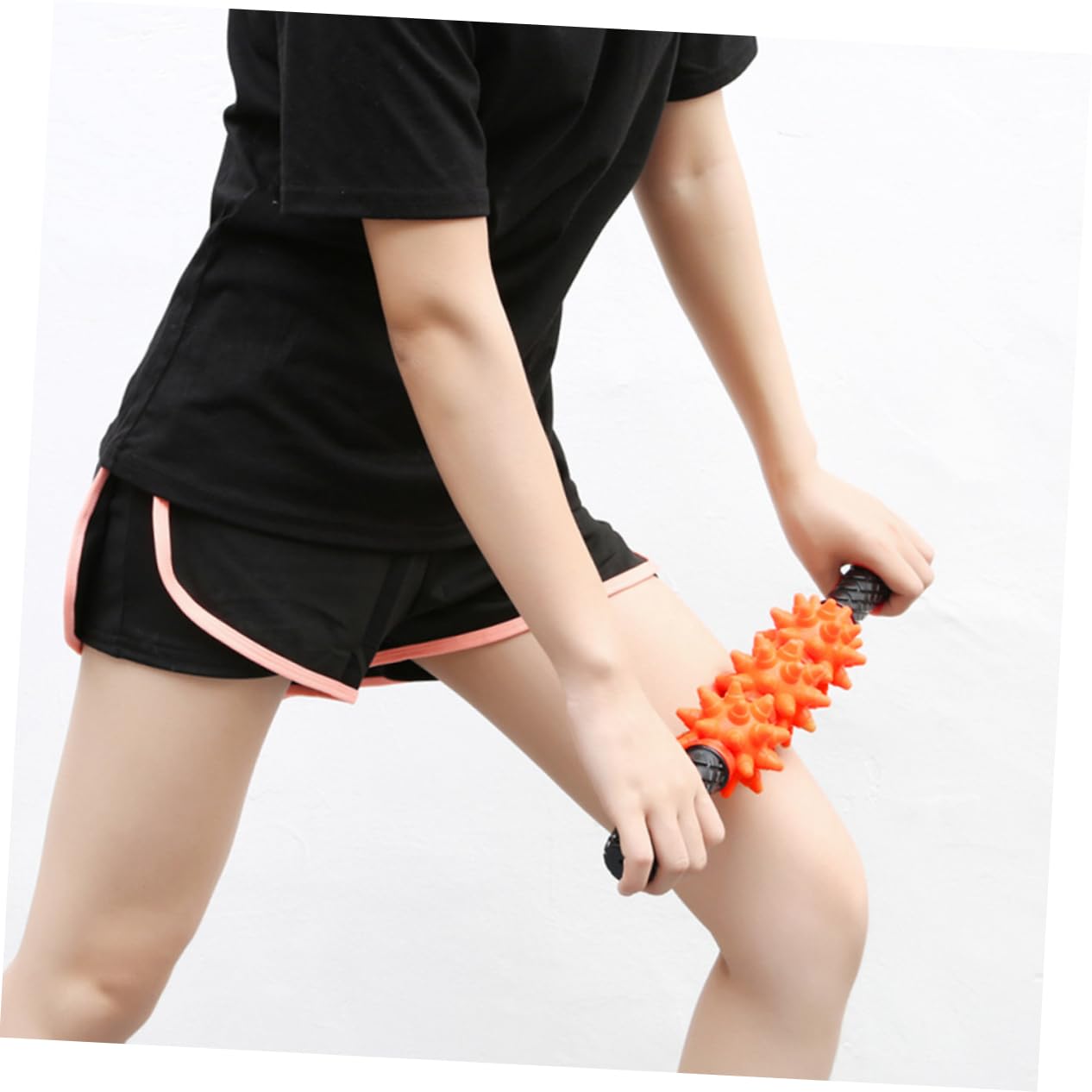 Palo de Masaje para Yoga Naranja, Rodillo Muscular Tpr Pvc