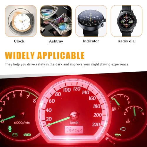 20 lámparas LED T5 para tablero de auto color rojo miniatura 5