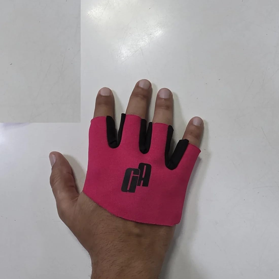ga cricket fielding gloves for adults & youth – lightweight neoprene padded palm, cut finger design – training & practice gloves (pink, 1 pair)