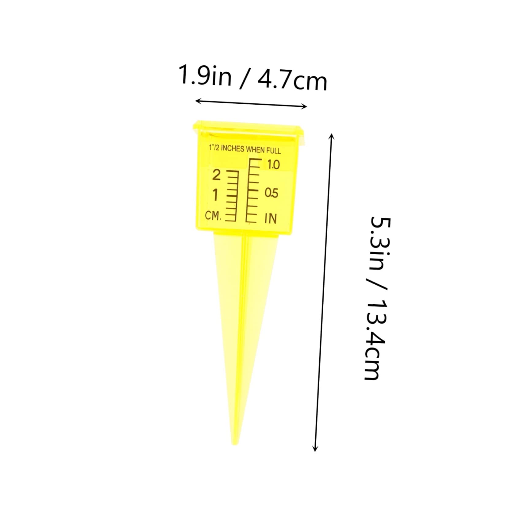 FUNOMOCYA 2Pcs Rainfall Gauge Wide Mouth Outdoor Measuring Tool for Accurate Precipitation Measurement Garden Lawn and Easy to Install and Read