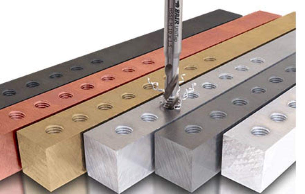 Baer Maschinengewindebohrer UNiTap HSSE TiAIN M12 Form B Gewindeschneider - Größe M 12 x 1,75 - DIN 376 Maschinen Gewinde Bohrer - Gewindebohrer Gewindeschneid Profi