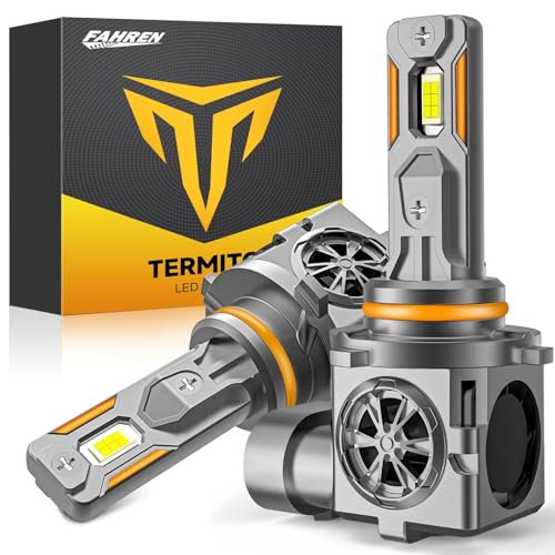 Image of Termitor 9006 /HB4 Light Bulbs, 55,000LM High-Output 6500K Cool White, 1:1 Mini Size, IP68 Waterproof, Non-Polarity Plug and Play, Canbus Ready HID Kits, Pack of 2