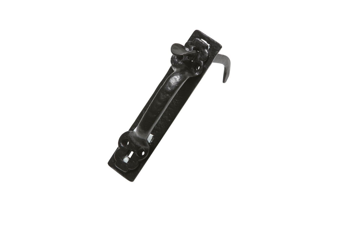Traditional Black Iron Hand Cast Ornate Thumb Latch