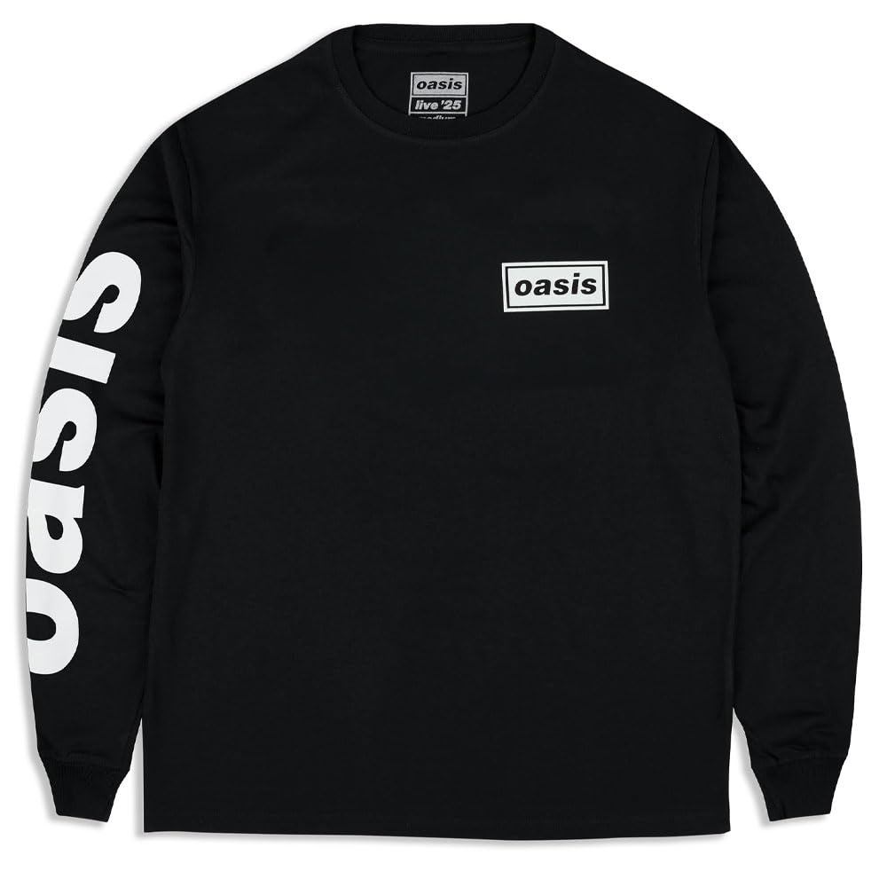Oasis Long Sleeve T-Shirt - Black - XL
