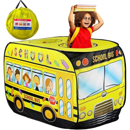 Pop Up Tent for Kids:School Bus Tent,Kids Pop Up Tent...