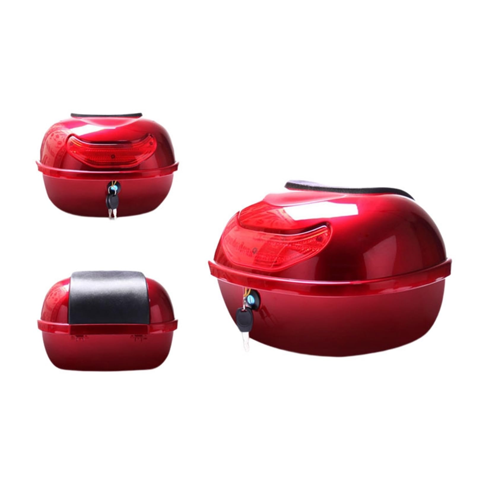 Amazon | バイク用リアボックス リアボックス レッド 19L リアケース