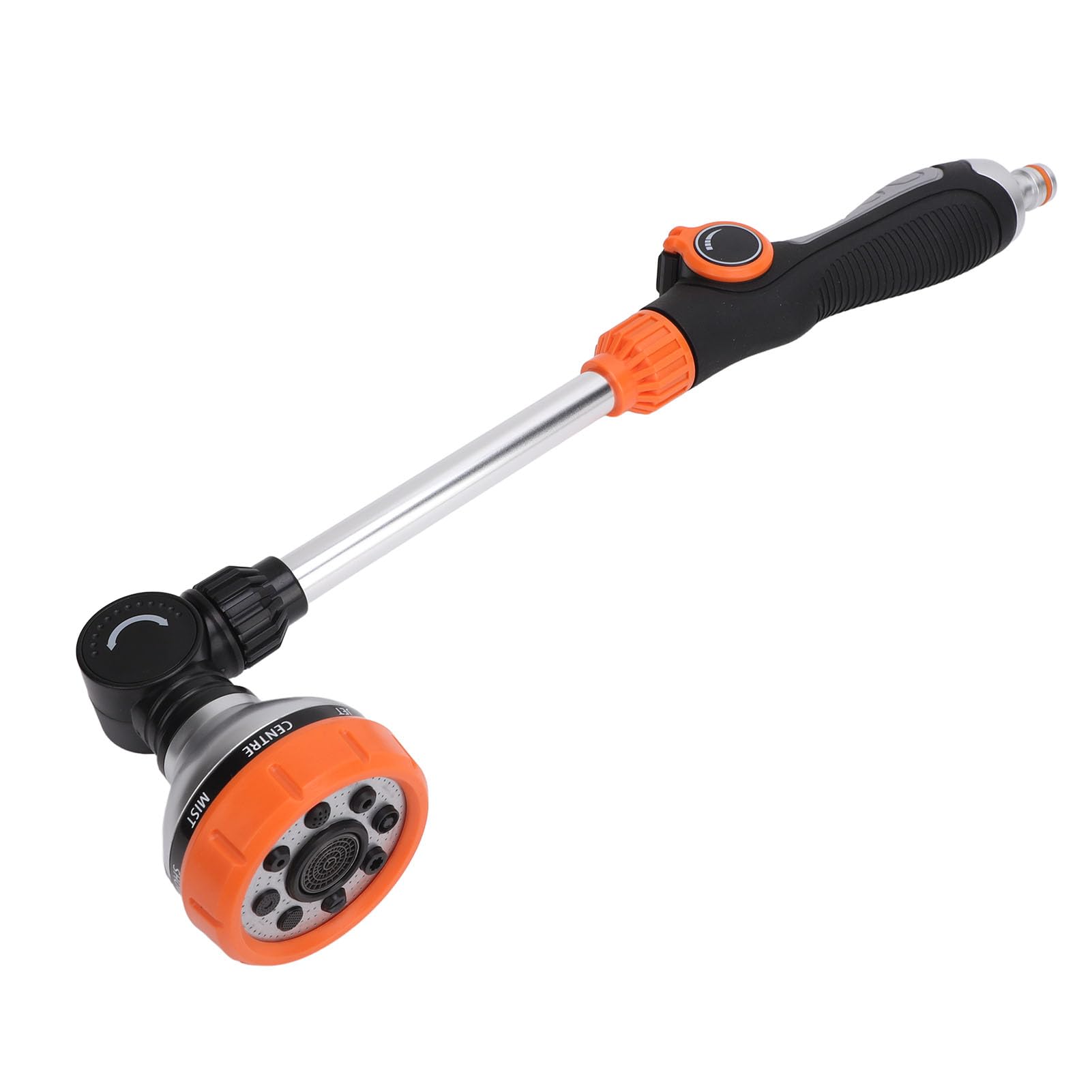 Garden Hose Wand, 8 Spray Modes Lightweight Aluminum Ergonomic Handle, Powerful Water Spray Function, ABS TPR, Aluminum, for Home Garden Irrigation, Flower Watering, Car Washing
