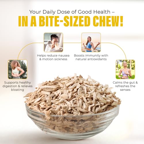 Image of Aranyam Salted Ginger Candy - Salty & Spicy Adrak Chews for Digestion | Sun Dried Ginger Candy for Nausea Relief & Immunity Boost - No Additives (30 Grams)