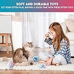 9 Pcs Cat Balls & Catnip Toys Set - Cartoon Fuzzy Balls, Soft & Lightweight - Kittens Chewing, Kicker Toys - Toys for Indoor Cats - Kitten & Cat Accessories - Pack of 9 - Image 5