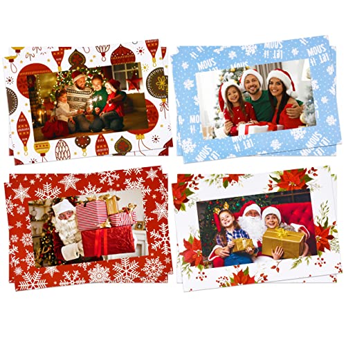 Amazon | クリスマスフォトフレーム グリーティングカード ホワイト