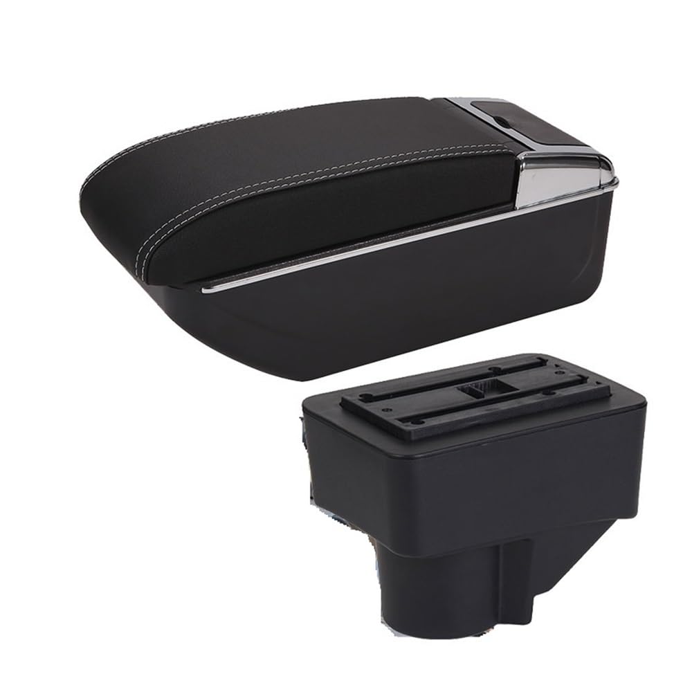 Aierdeyp D3 Black White Nousb Car Armrest Box For Ford For Fiesta 3 2011-2018