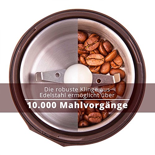 TRIPLE TREE Macinacaffè Elettrico di chicchi di